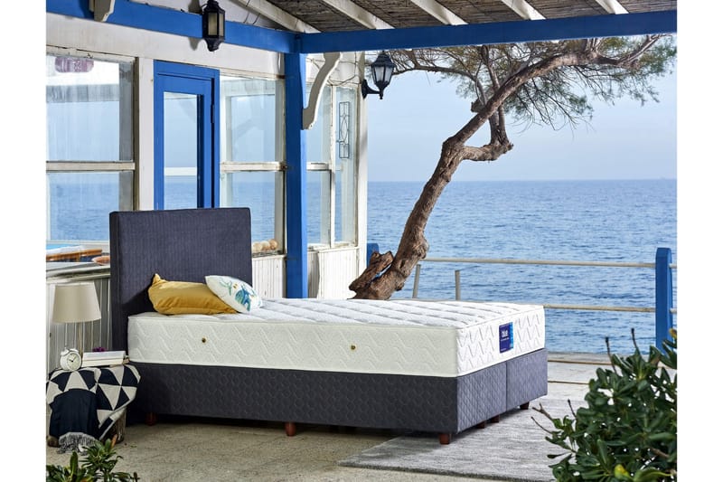 Springfjærmadrass 180x200 cm, Hvit