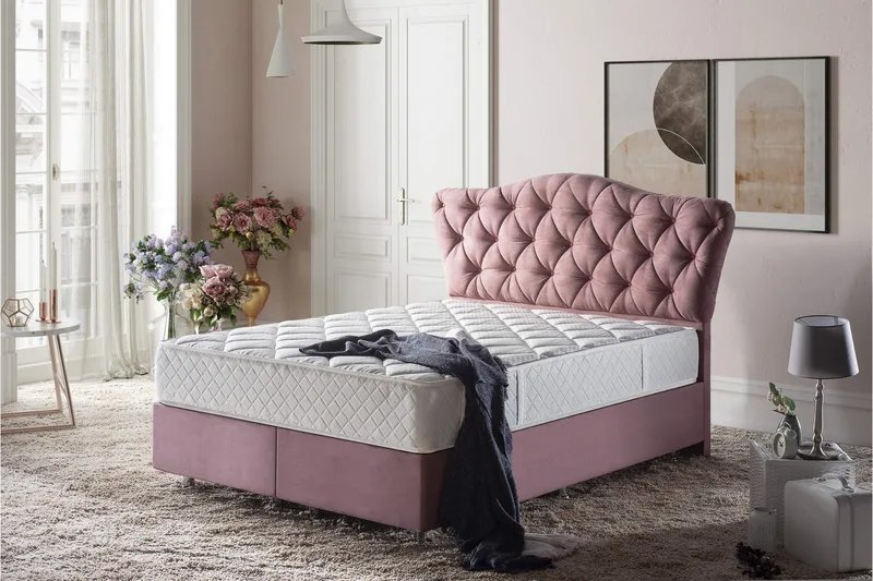 Springfjærmadrass 180x200 cm, Hvit