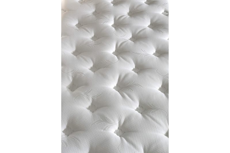 Springfjærmadrass 180x200 cm - Hvit/Brun - Møbler - Senger - Madrasser - Rammemadrass & springfjærmadrass