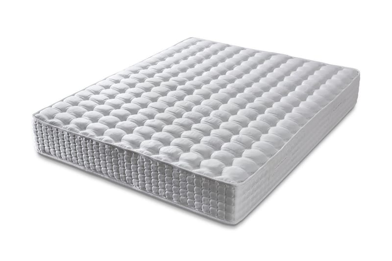 Springfjærmadrass 200x200 cm, Hvit