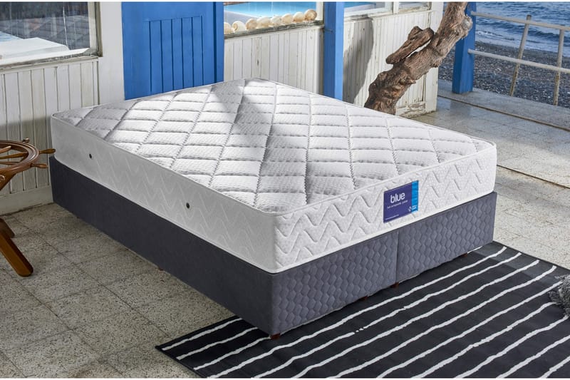 Springfjærmadrass 90x190 cm - Hvit - Møbler - Senger - Madrasser - Rammemadrass & springfjærmadrass