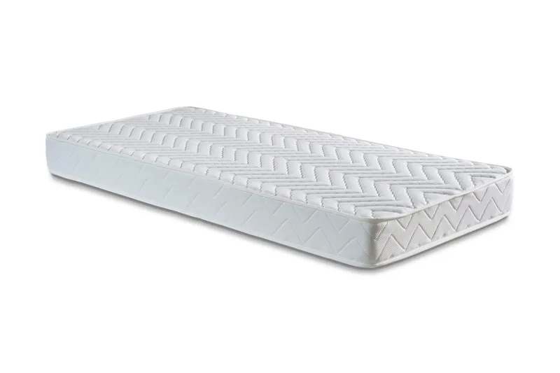 Springfjærmadrass 90x200 cm, Hvit