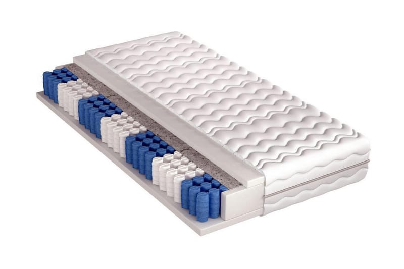 Vananda Pocketmadrass 90x200 - Hvit - Møbler - Senger - Madrasser - Rammemadrass & springfjærmadrass