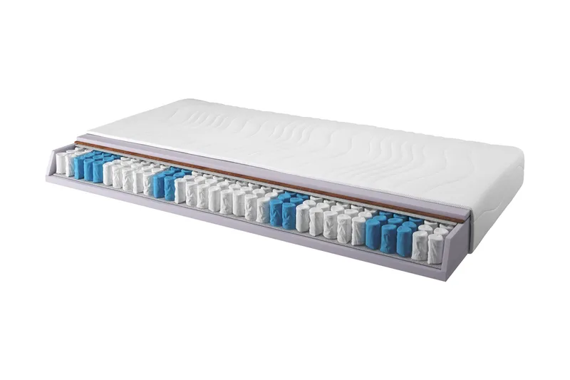 Zafir Springfjærmadrass 180x200 Pocket Medium/Mjuk, Hvit