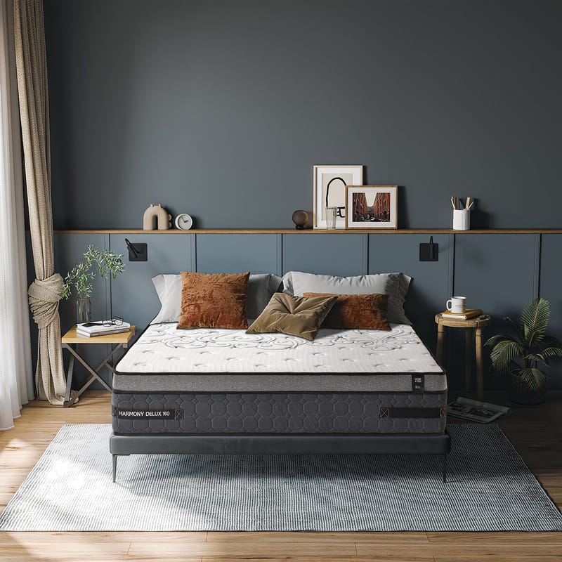 Springmadrass HOME4YOU Harmony Delux 180x200x30 cm - Møbler - Senger - Madrasser - Overmadrass