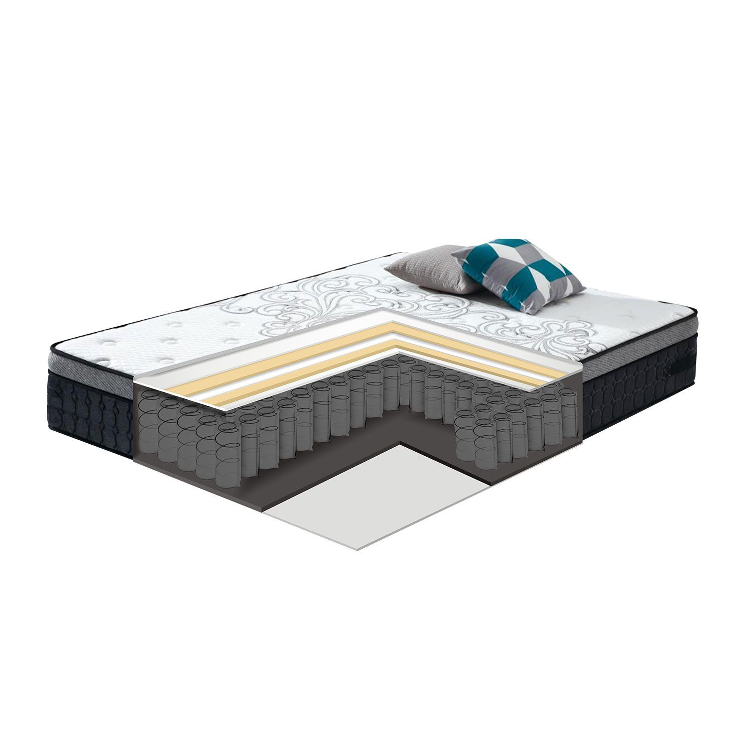 Springmadrass HOME4YOU Harmony Delux 180x200x30 cm -