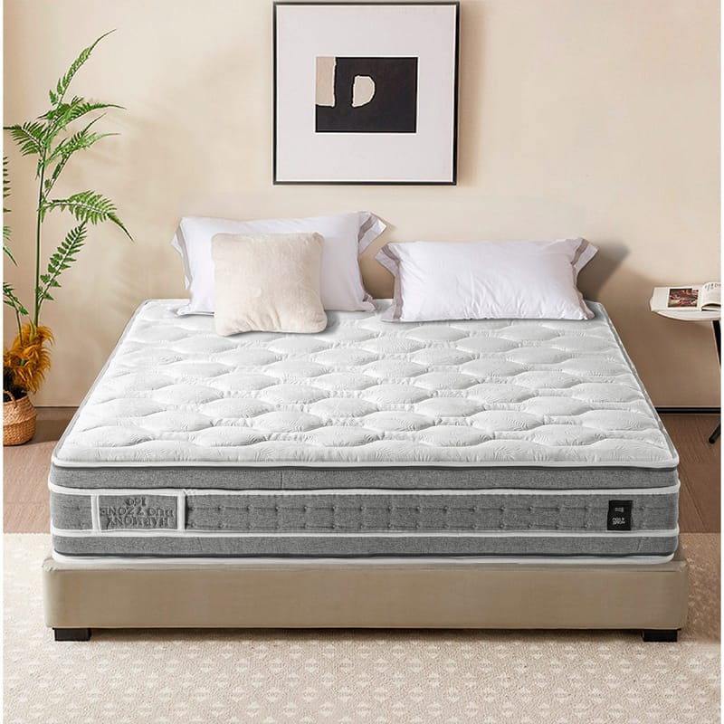 Springmadrass HOME4YOU Harmony Duo 7 soner 160x200x28 cm Vendbar - Møbler - Senger - Madrasser - Overmadrass