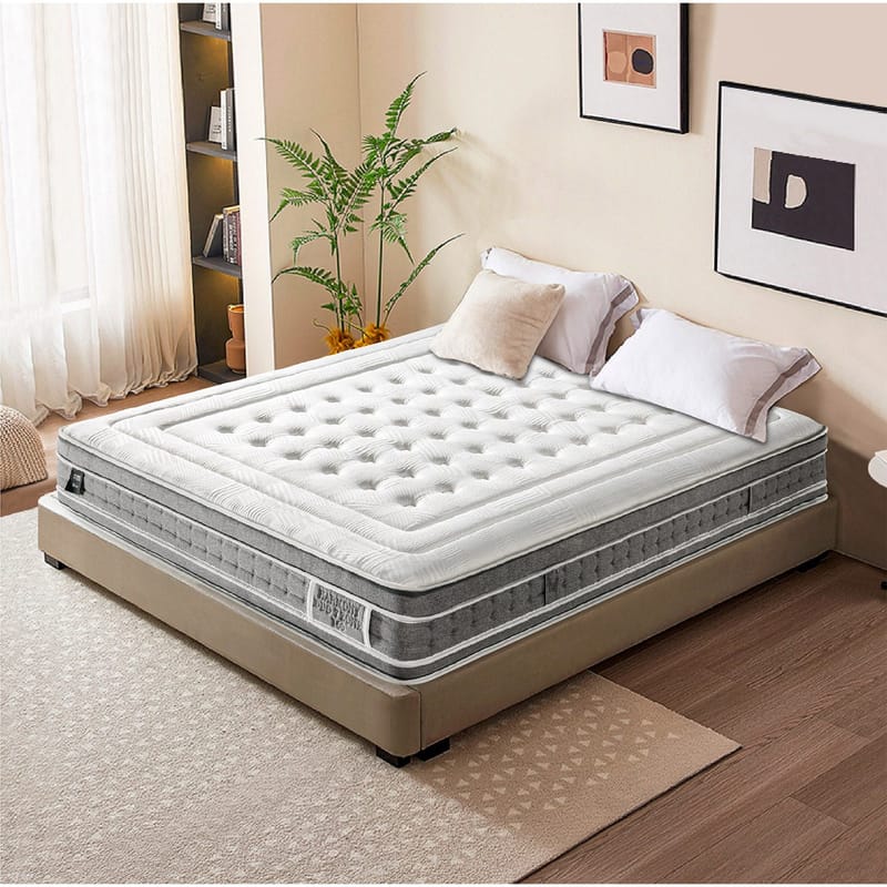 Springmadrass HOME4YOU Harmony Duo 7 soner 160x200x28 cm Vendbar - Møbler - Senger - Madrasser - Overmadrass