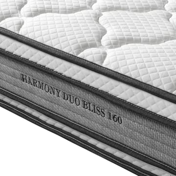 Springmadrass HOME4YOU Harmony Duo Bliss 160x200x28 cm vendbar - Møbler - Senger - Madrasser - Overmadrass
