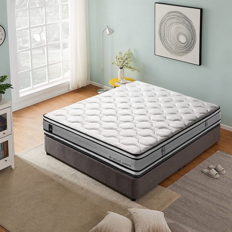 Springmadrass HOME4YOU Harmony Duo King vendbar 180x200x30 cm - Møbler - Senger - Madrasser - Overmadrass