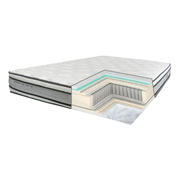 Springmadrass HOME4YOU Harmony Duo King vendbar 180x200x30 cm - Møbler - Senger - Madrasser - Overmadrass