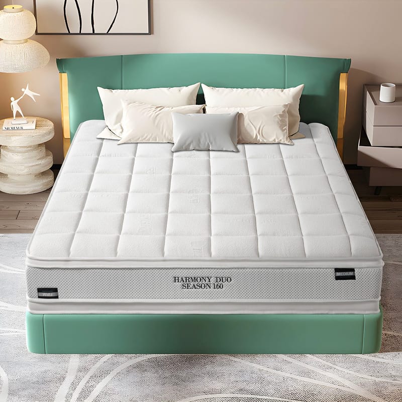 Springmadrass HOME4YOU Harmony Duo Season Vendbar 160x200x29 cm - Møbler - Senger - Madrasser - Overmadrass