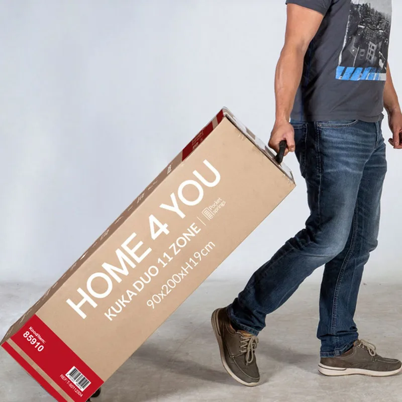 Springmadrass HOME4YOU Kuka Duo 11 soner 160x200x19 cm - Møbler - Senger - Madrasser - Overmadrass