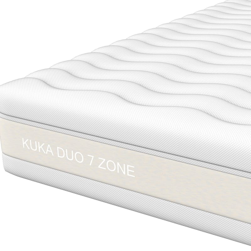 Springmadrass HOME4YOU Kuka Duo 7 soner 180x200x23 cm - Møbler - Senger - Madrasser - Overmadrass