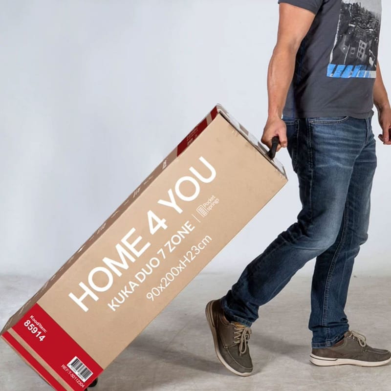 Springmadrass HOME4YOU Kuka Duo 7 soner 180x200x23 cm - Møbler - Senger - Madrasser - Overmadrass