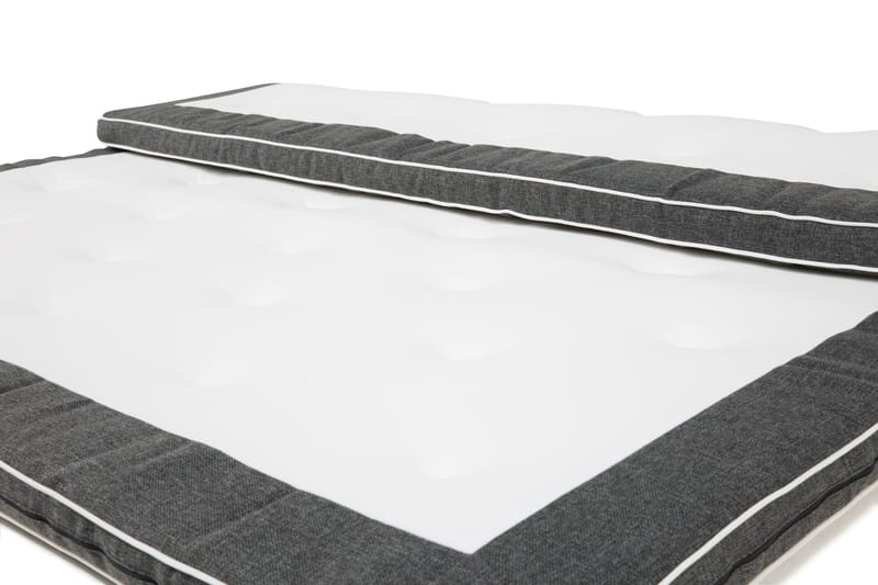 Superior Lyx Madrass Mørkegrå - 120x200 - Møbler - Senger - Madrasser - Overmadrass