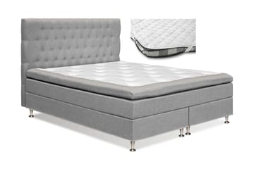 Meja Komplett Sengpakke 160x200 cm Dobbeltseng med Sengegavl + Madrassbeskytter