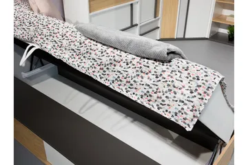 Metropolitan Sengeramme 90x200 cm - Brun/Hvit/Lysegrå/Sort - Møbler - Senger - Sengeramme & sengestamme