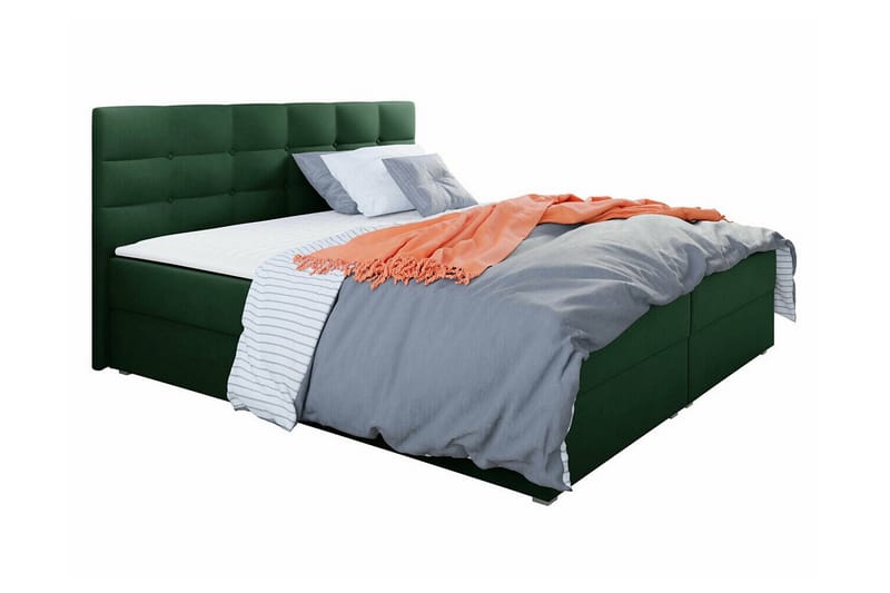 Midfeld Sengeramme 140x200 cm - Mørkegrønn - Sengeramme & sengestamme