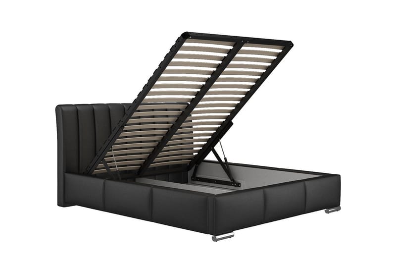 Milano Sengeramme 160x200 cm - Svart - Møbler - Senger - Sengeramme & sengestamme