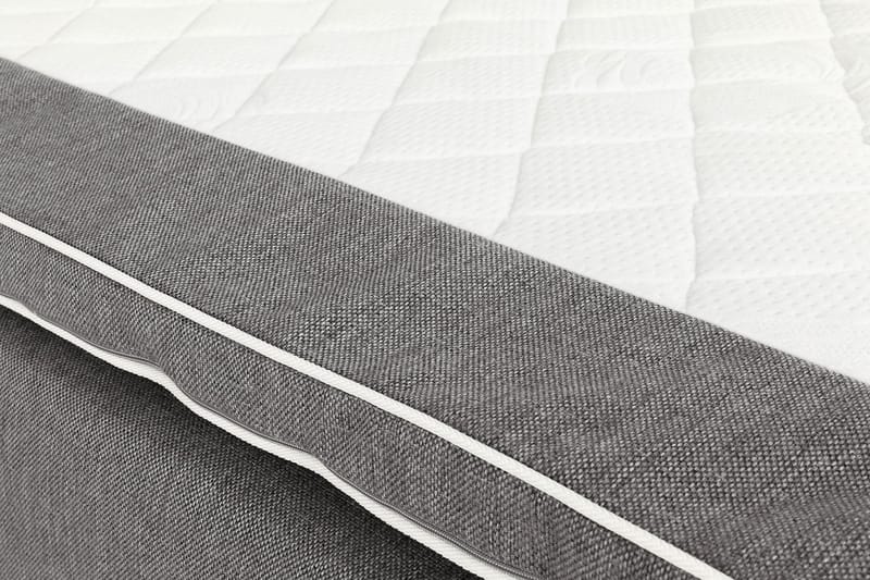 Montana Dobbeltseng med Oppbevaring 160x200 cm - Grå - Møbler - Senger - Komplett sengepakke