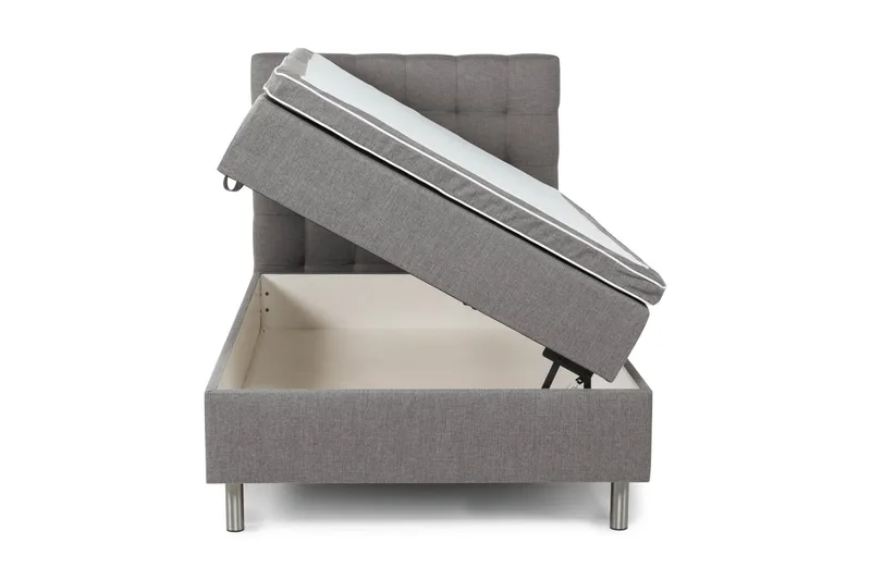 Montana Sengepakke Seng med Oppbevaring 140x200 - Grå - Møbler - Senger - Komplett sengepakke