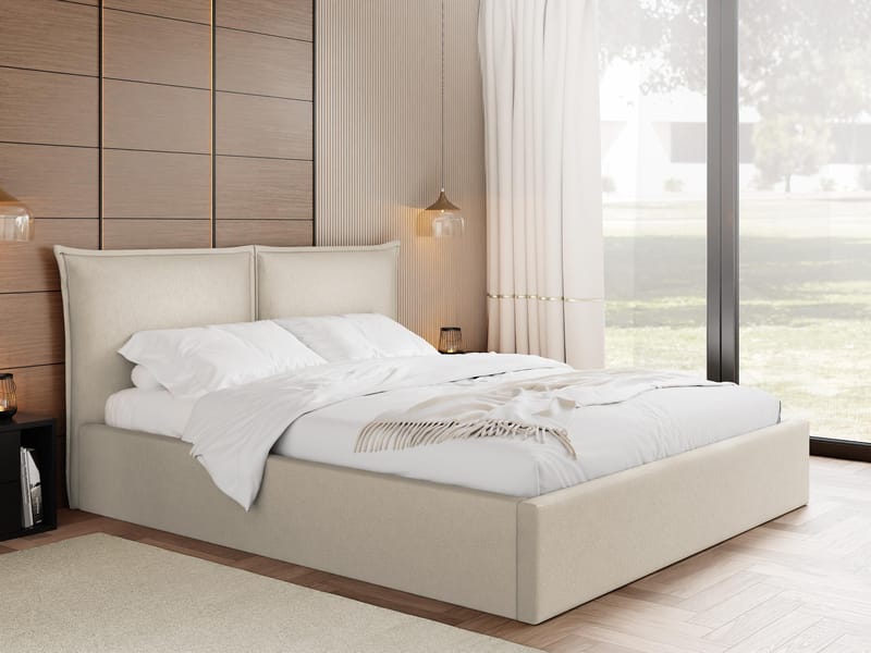 Morricon Sengeramme 140x200 cm - Beige - Møbler - Senger - Sengeramme & sengestamme