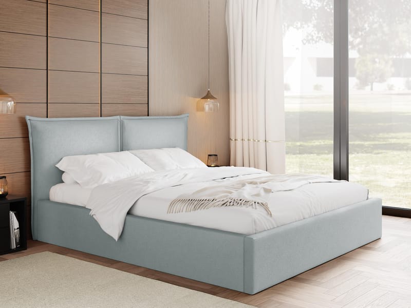 Morricon Sengeramme 140x200 cm - Grå - Møbler - Senger - Sengeramme & sengestamme