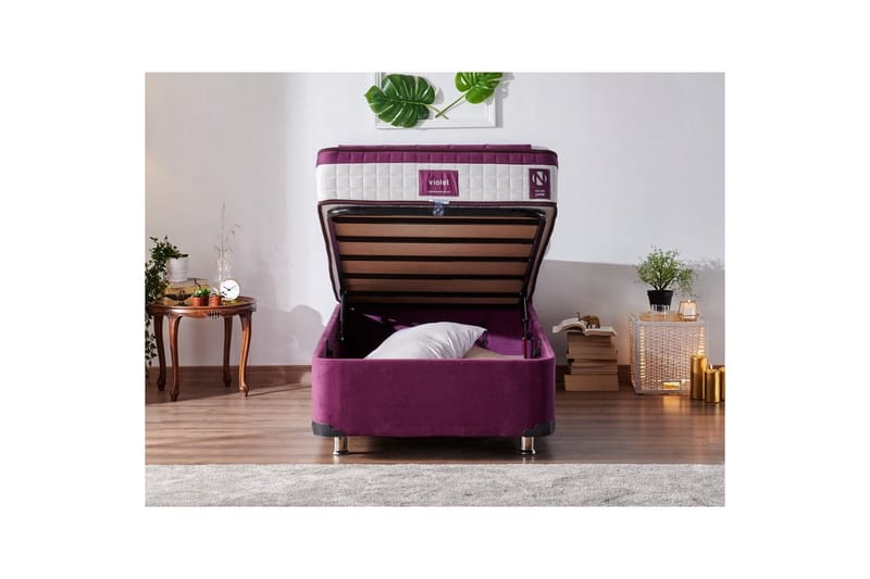 Mytikas Sengeramme 120x200 cm - Violet - Møbler - Senger - Sengeramme & sengestamme