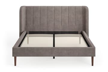 Nattljus Sengeramme 160x200 cm med buet sengegavl - Brun - Møbler - Senger - Sengeramme & sengestamme