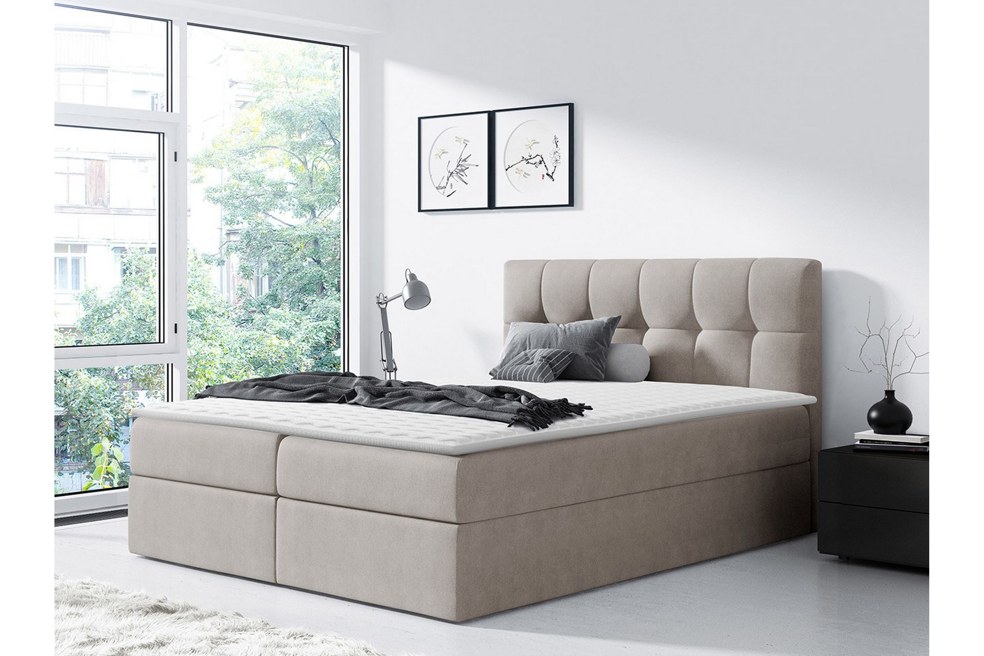 Neitisuanto Sengpakke Kontinentalseng 140x200 cm - Beige - Møbler - Senger - Komplett sengepakke