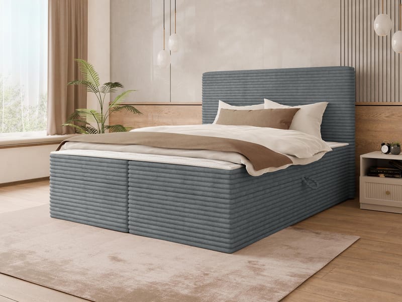 Neyrin Kontinentalseng 140x200 cm med Oppbevaring - Møbler - Senger - Kontinentalsenger