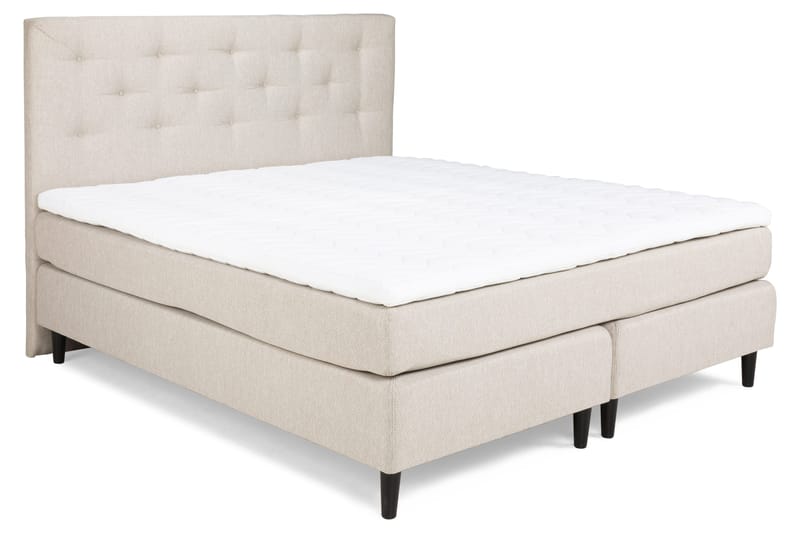 Nice Deluxe Komplett Sengepakke 160x200 - Beige - Møbler - Senger - Komplett sengepakke