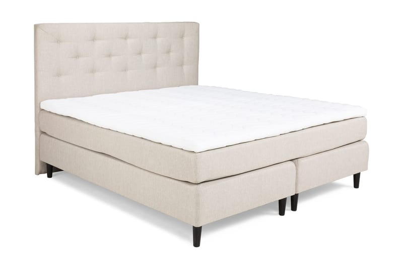 Nice Deluxe Komplett Sengepakke 180x200 - Beige - Møbler - Senger - Komplett sengepakke