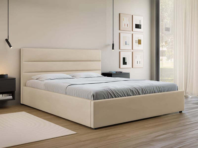 Omrynn Sengeramme 140x200 cm - Beige - Møbler - Senger - Sengeramme & sengestamme