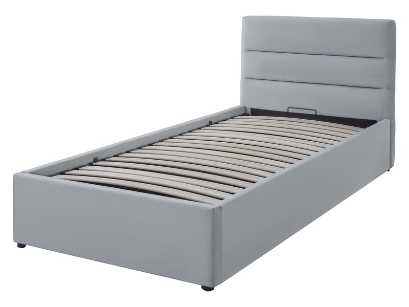 Omrynn sengeramme med oppbevaring 90x200 cm - beige - Møbler - Senger - Sengeramme & sengestamme