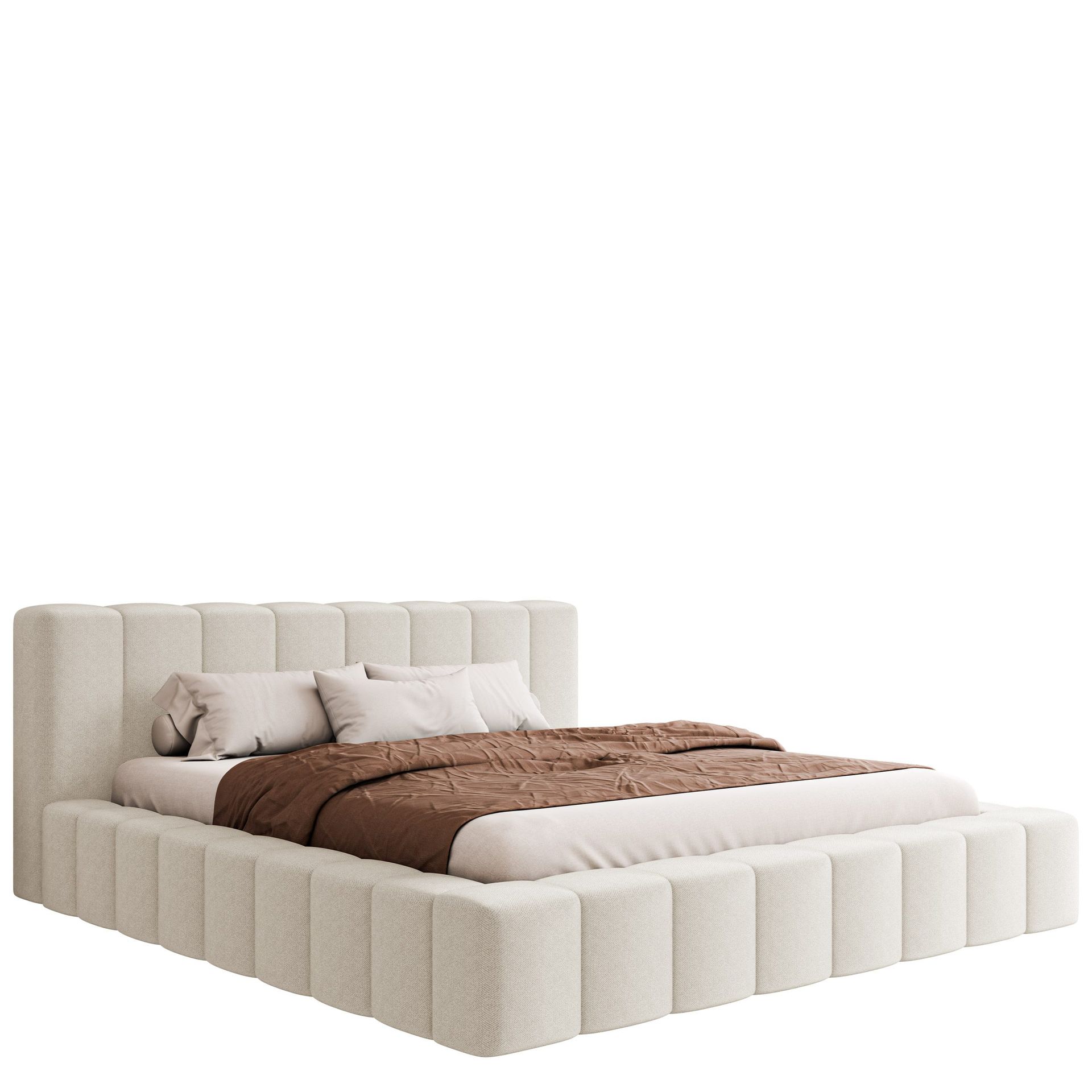 Orvinel Sengeramme 120x200 cm med Oppbevaring - Hvit