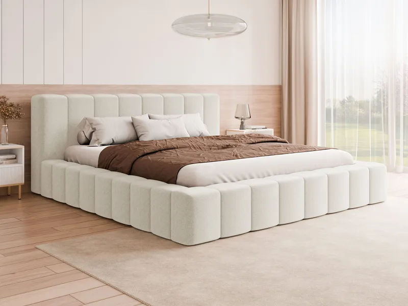 Orvinel Sengeramme 160x200 cm med Oppbevaring - Hvit - Møbler - Senger - Sengeramme & sengestamme