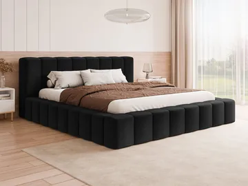 Orvinel Sengeramme 180x200 cm med Oppbevaring - Svart - Møbler - Senger - Sengeramme & sengestamme