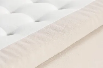 Oslo Luksus Komplett Seng Pakke Kontinentalseng 180x200 cm med sengegavl - Beige / Lys - Møbler - Senger - Kontinentalsenger