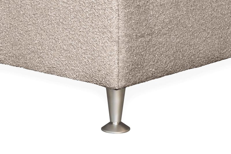 Oslo Lyx Sengpakke Kontinentalseng 120x200 cm Curved Sengegavl - Beige - Møbler - Senger - Kontinentalsenger