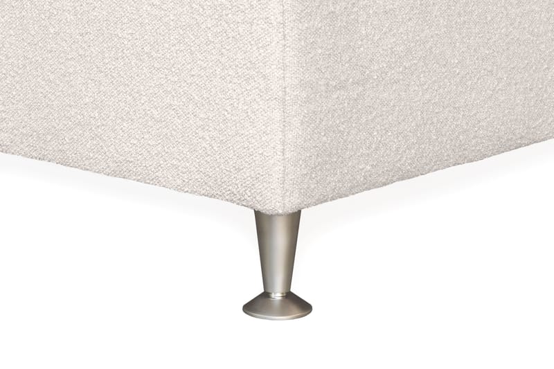 Oslo Lyx Sengpakke Kontinentalseng 120x200 cm Curved Sengegavl - Lys beige - Møbler - Senger - Kontinentalsenger