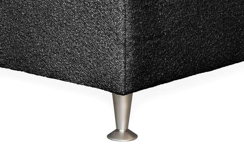Oslo Lyx Sengpakke Kontinentalseng 120x200 cm Curved Sengegavl - Svart - Møbler - Senger - Kontinentalsenger