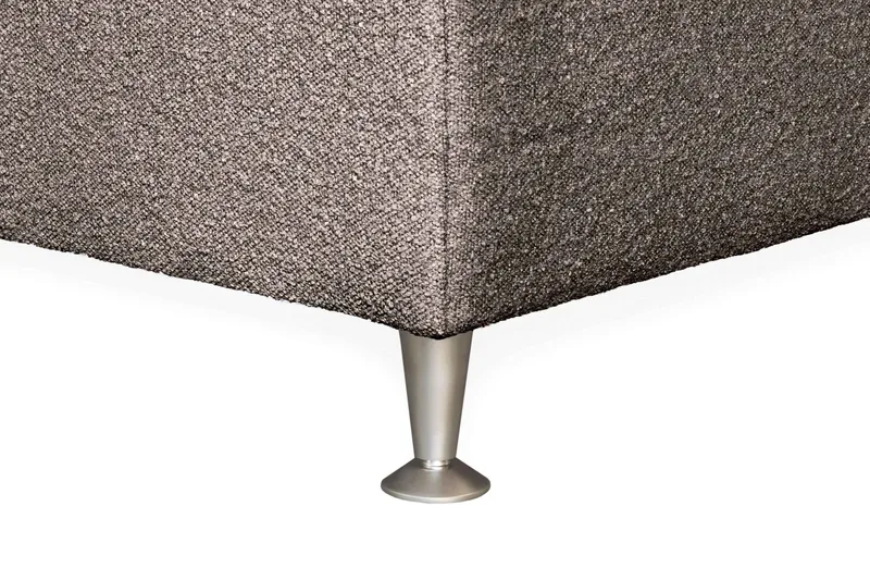 Oslo Lyx Sengpakke Kontinentalseng 140x200 cm Curved Sengegavl - Lys brun - Møbler - Senger - Kontinentalsenger