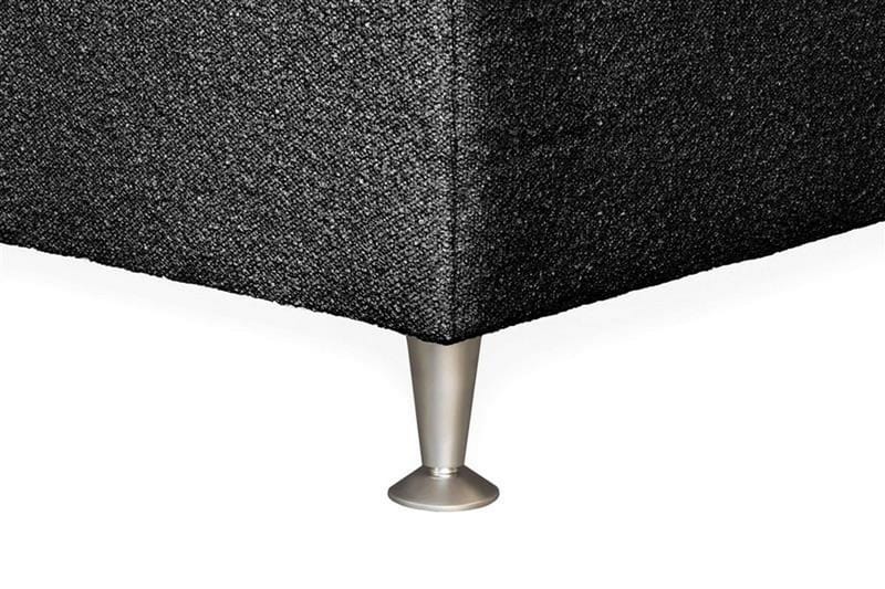 Oslo Lyx Sengpakke Kontinentalseng 140x200 cm Curved Sengegavl - Svart - Møbler - Senger - Kontinentalsenger