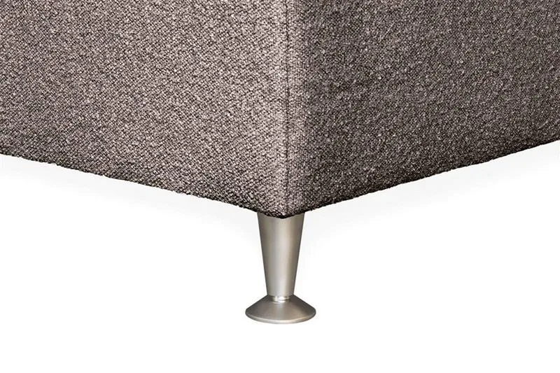 Oslo Lyx Sengpakke Kontinentalseng 140x200 cm Knappet Sengegavl - Lys brun - Møbler - Senger - Kontinentalsenger