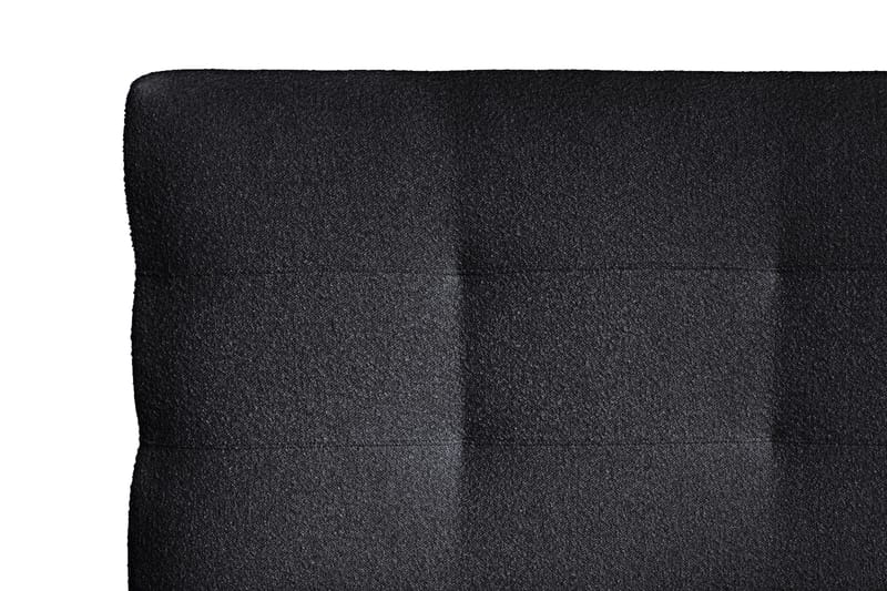 Oslo Lyx Sengpakke Kontinentalseng 140x200 cm Knappet Sengegavl - Svart - Møbler - Senger - Kontinentalsenger