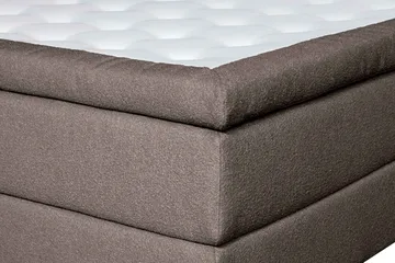 Oslo Lyx Sengpakke Kontinentalseng 160x200 cm Curved Sengegavl - Lys brun - Møbler - Senger - Komplett sengepakke