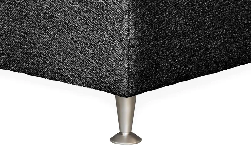 Oslo Lyx Sengpakke Kontinentalseng 160x200 cm Curved Sengegavl - Svart - Møbler - Senger - Kontinentalsenger