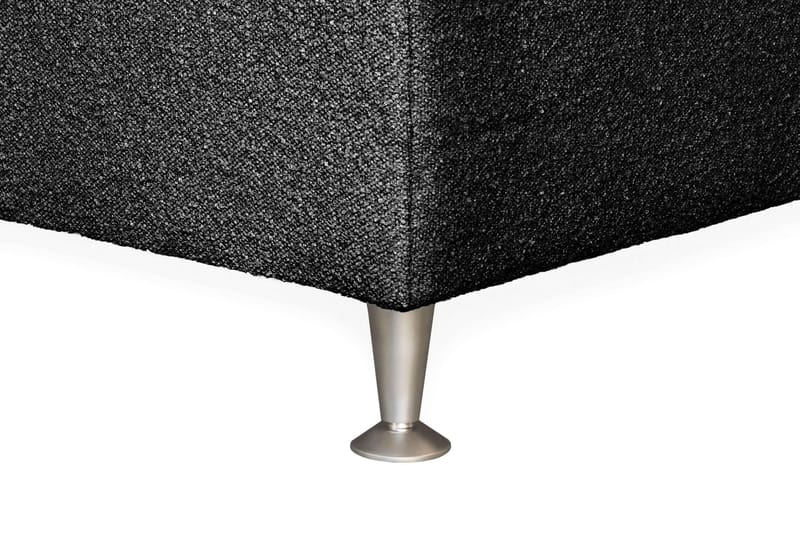 Oslo Lyx Sengpakke Kontinentalseng 160x200 cm Curved Sengegavl - Svart - Møbler - Senger - Komplett sengepakke